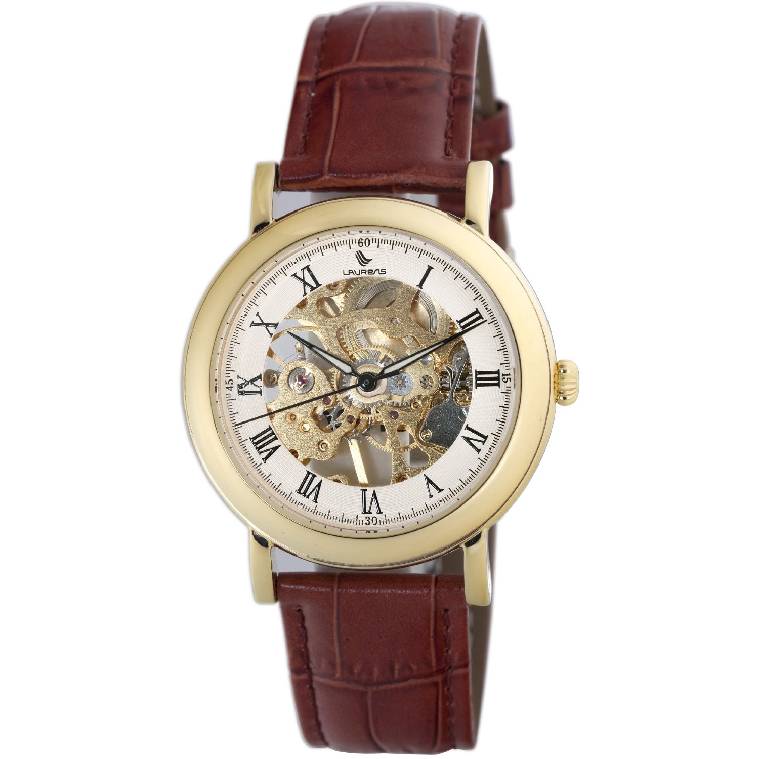 Laurens Mens 026411AA Prestige Skeleton Watch
